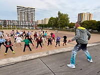 Zumba na Placu Jagiellończyka