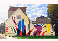 Mural na okrągłą rocznicę Biennale Form Przestrzennych