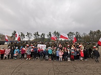 „Żywa” lekcja patriotyzmu w Przedszkolu i Żłobku Mały Europejczyk w Elblągu