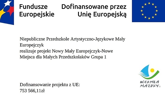 Ruszył projekt „Nowy Mały Europejczyk”. Pokrywa czesne wraz z wyżywieniem w przedszkolu w Elblągu