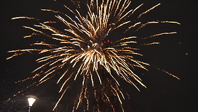 Elblążanie powitali nowy rok