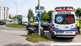 Zderzenie ze skuterem