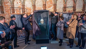 Powrót głowy figury Apostoła Jakuba Starszego do Malborka