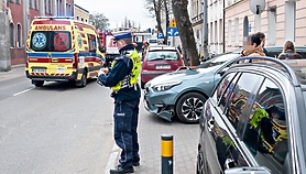 Uderzyła w motocyklistę