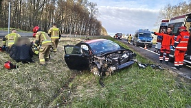 Wypadek na S22. Cztery osoby ranne 