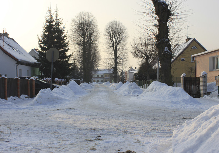 Kolejowa zimą.