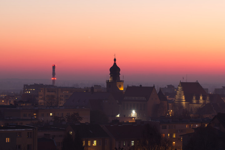 Listopadowy zachód słońca