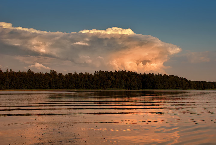 Chmura Cumulonimbus - szlak Elbląg - Ostróda