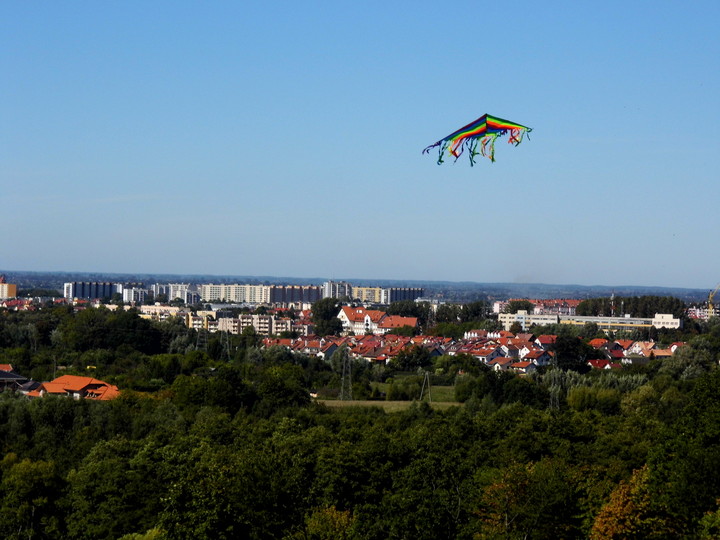 Elbląg z widoku góry Chrobrego