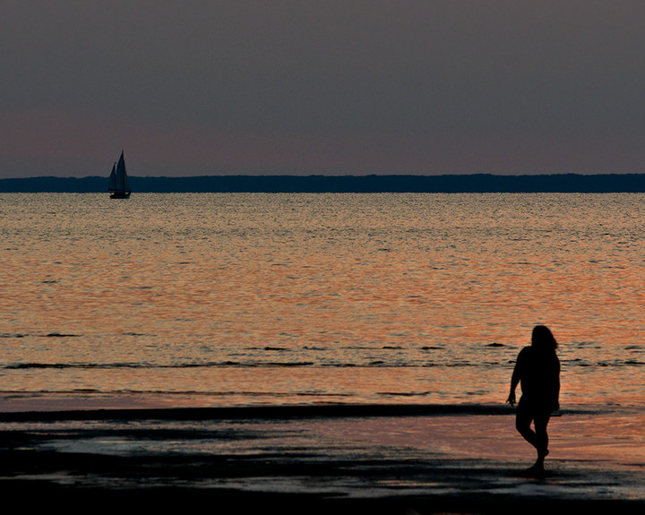 Lądem i wodą.