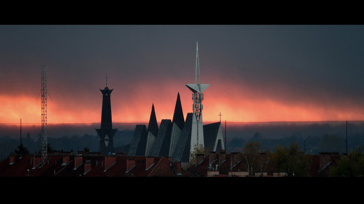 BEZ TYTUŁU - Tego dnia cały dzień padał przelotny grad.. Wieczorem udało się upolować ten kadr....