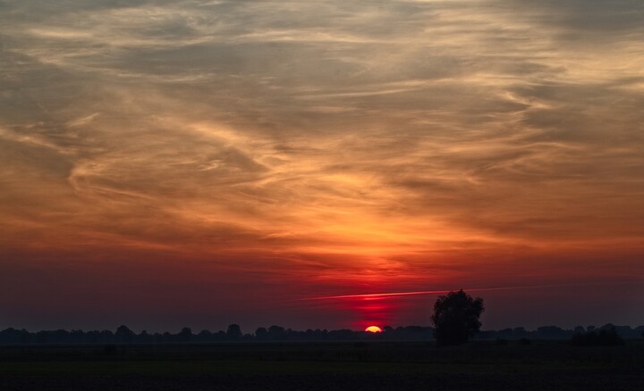 Żuławski zachód słońca