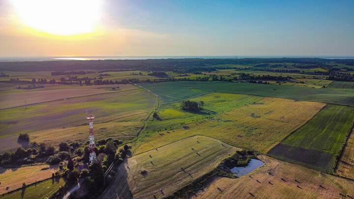 Widok z Milejewa na Zalew Wiślany