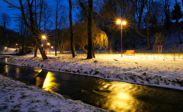 Park Dolinka pełen światła