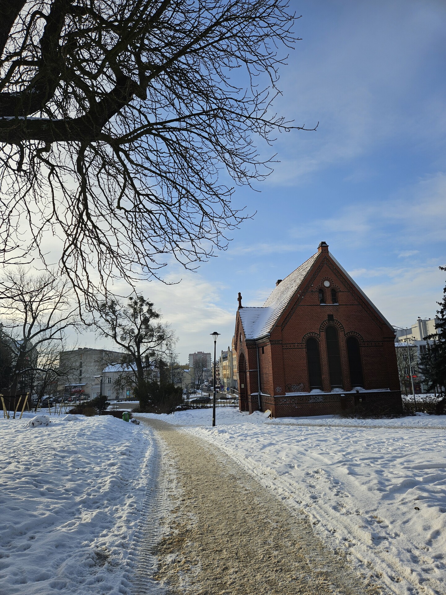 Zimowa odsłona kaplicy pw. Św. Anny