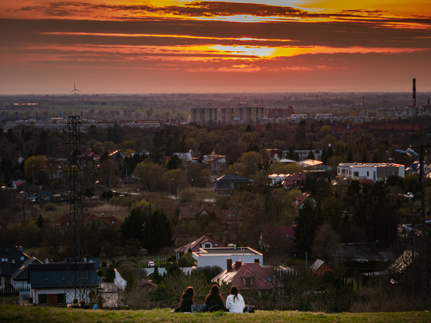Piękno zachodu słońca.