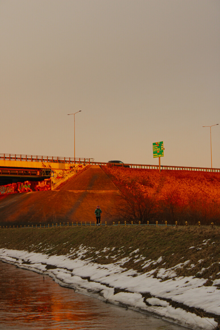 Bieg w zachód słońca