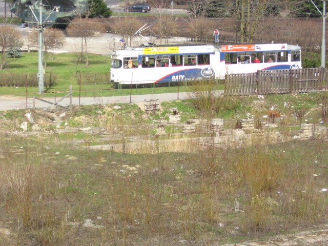 Człowiek na tramwaju