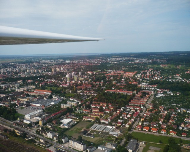 Elbląg z lotu "ptaka"