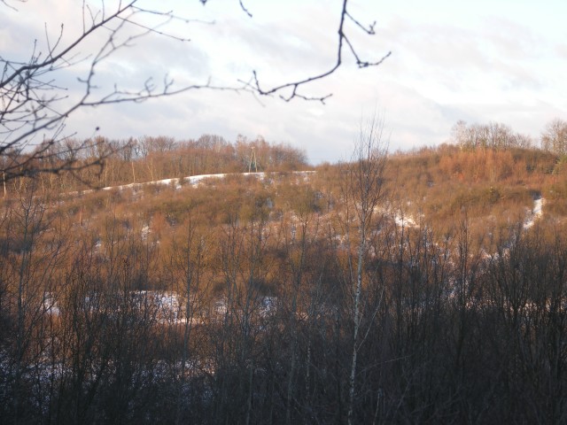 Widok Góry Chrobregoz sasiedniej  Góry Gęsiej