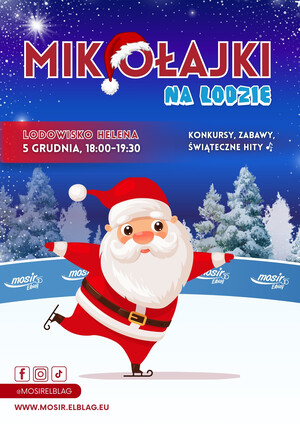 Mikołajkowa zabawa na lodzie