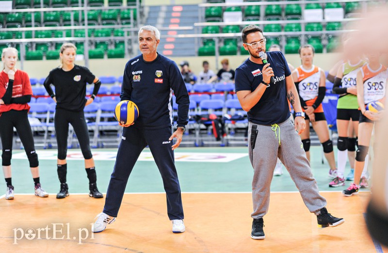 Elbląg, Andrea Anastasi dawał wskazówki młodym siatkarzom