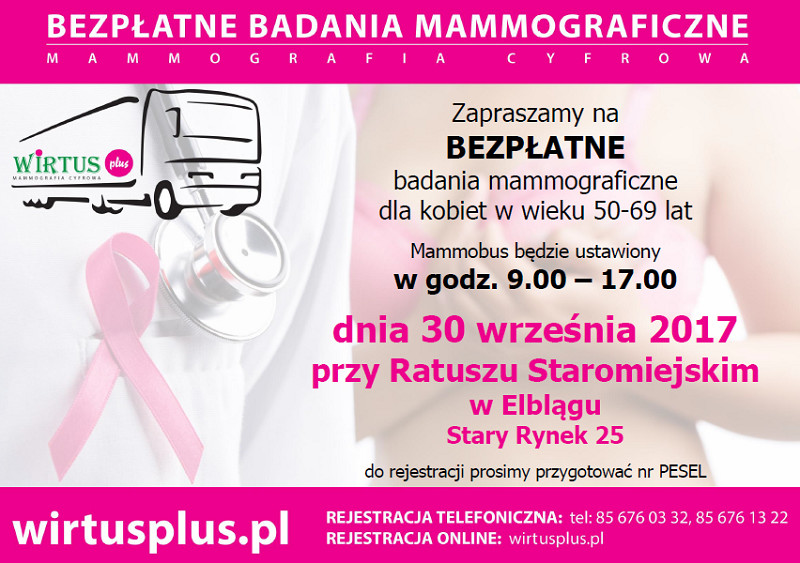 Elbląg, Elbląskie amazonki zapraszają na badania