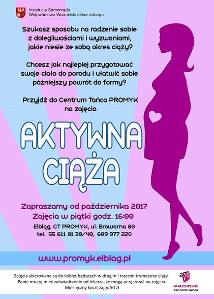 Elbląg, Jesteś w ciąży? Zadbaj o aktywność
