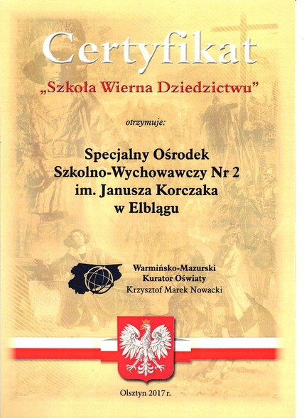 Elbląg, SOSW nr 2 szkołą młodych patriotów