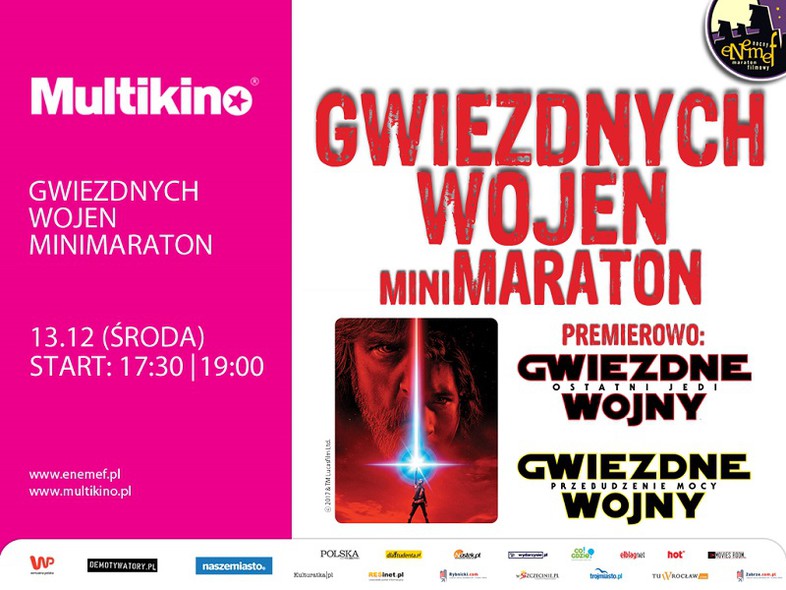 Elbląg, ENEMEF: Gwiezdnych Wojen z Ostatnim Jedi w Multikinie Elbląg, ENEMEF: Gwiezdnych Wojen z Ostatnim Jedi w Multikinie