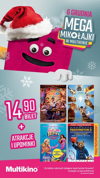 Elbląg, Specjalne atrakcje na Mikołajki w Multikinie Elbląg, Specjalne atrakcje na Mikołajki w Multikinie