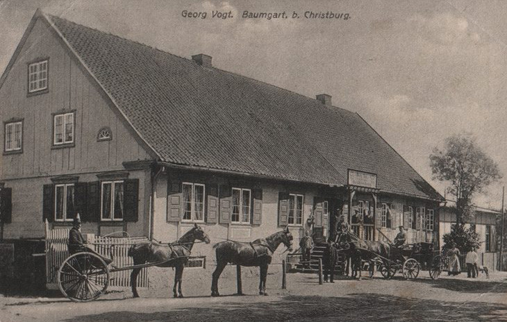 Elbląg, Gospoda w Bągarcie przed wojną