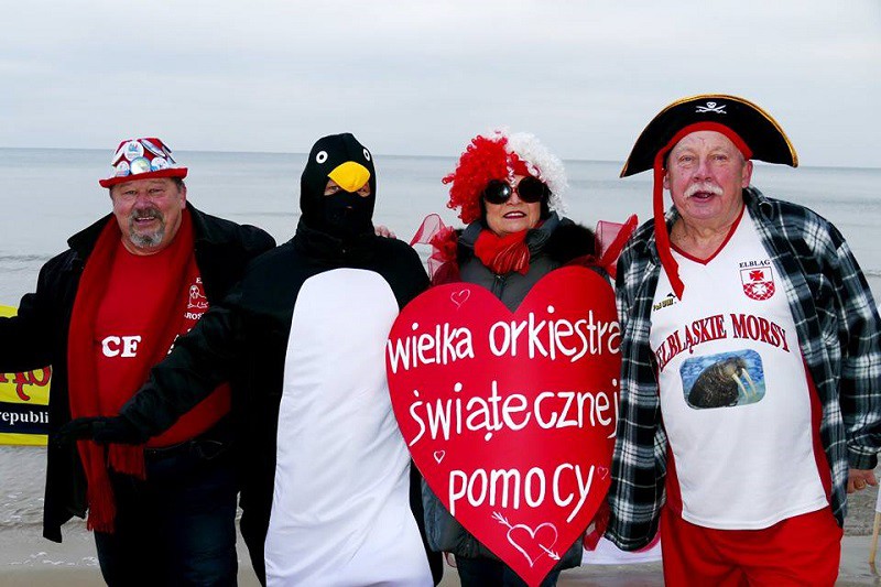 Elbląg, Elbląskie morsy zagrały dla WOŚP