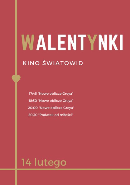 Elbląg, Walentynki w kinie Elbląg, Walentynki w kinie
