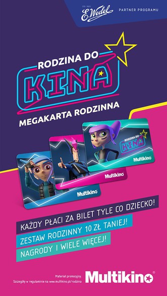 Elbląg, Karta Rodzina do Kina - nowość w ofercie Multikina Elbląg, Karta Rodzina do Kina - nowość w ofercie Multikina