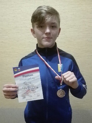 Elbląg, Zapaśnik Olimpii z medalem