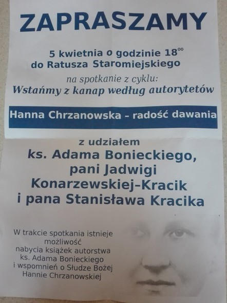 Elbląg, O Hannie Chrzanowskiej z księdzem Bonieckim