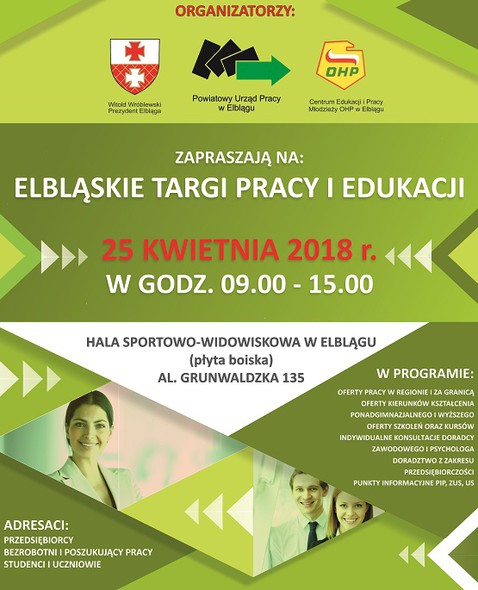 Elbląg, Elbląskie Targi Pracy i Edukacji już w środę Elbląg, Elbląskie Targi Pracy i Edukacji już w środę