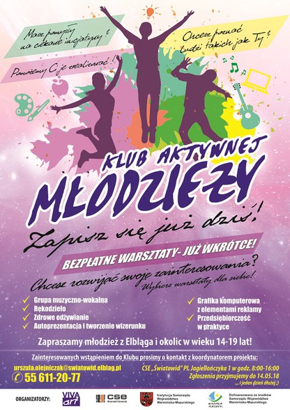 Elbląg, Zgłoś się do Klubu Aktywnej Młodzieży