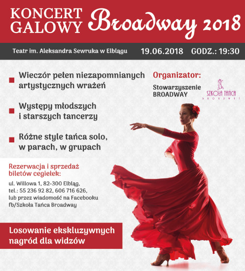 Elbląg, Koncert Galowy Broadway już po raz dwunasty