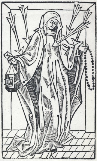 Elbląg, Błogosławiona Dorota - rycina z 1764 r. Elbląg, Błogosławiona Dorota - rycina z 1764 r.