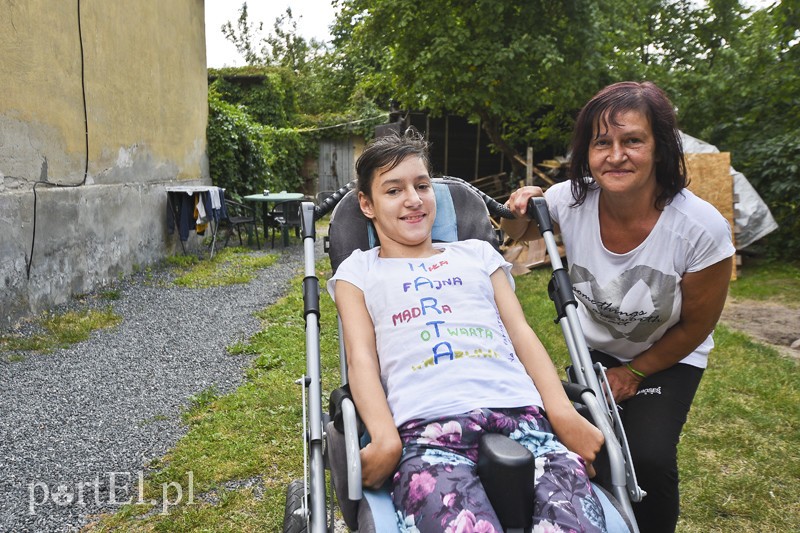 Elbląg, Marta Mikołajczyk ze swoją mamą