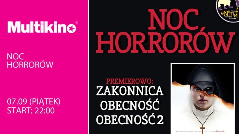 Elbląg, ENEMEF: Noc Horrorów z premierą Zakonnicy 7 września w Multikinie Elbląg, ENEMEF: Noc Horrorów z premierą Zakonnicy 7 września w Multikinie