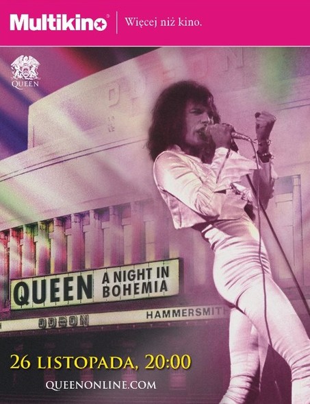 Elbląg, Queen: A night in Bohemia 26 listopada tylko w Multikinie