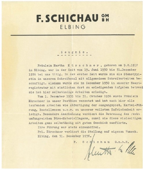 Elbląg, Referencje panny Kürschner (Historia jednego przedmiotu cz. 155) Elbląg, Referencje panny Kürschner (Historia jednego przedmiotu cz. 155)