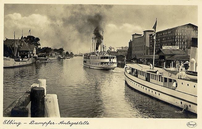 Elbląg, Dawno temu w Elblągu... rzeka Elbląg zamarzła Elbląg, Dawno temu w Elblągu... rzeka Elbląg zamarzła
