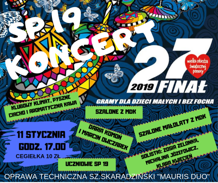 Elbląg, Dziewiętnastka zagra dla WOŚP