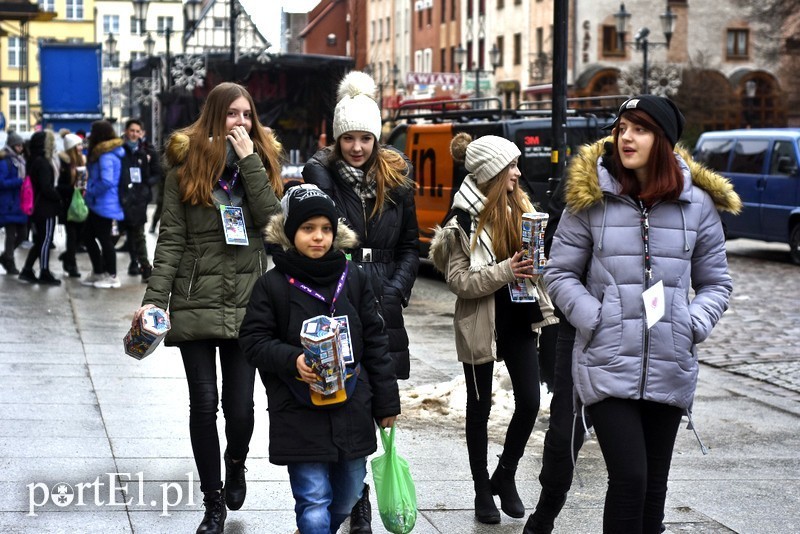 Elbląg, Wolontariusz WOŚP wyszli na ulice