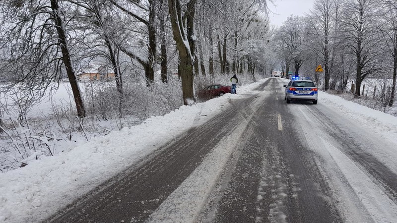 Elbląg, Trudne warunki na drogach – kierowco zwolnij!