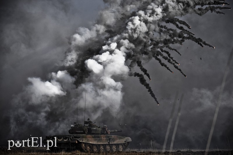 Elbląg, Czołgi w terenie